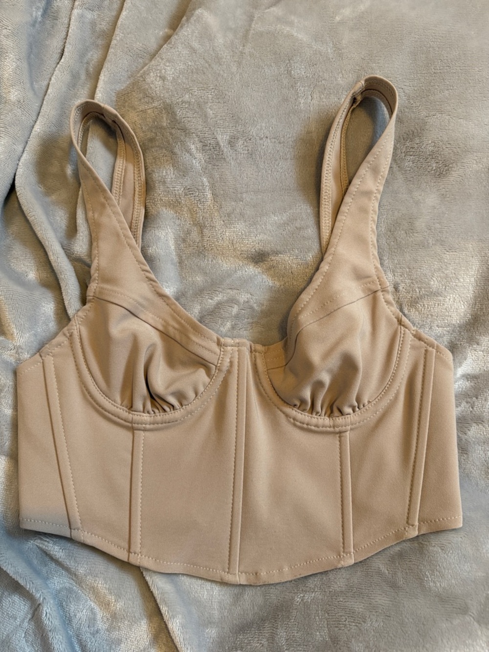 Fashion Nova Beige Corset Top